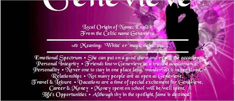 Spiritual meaning of genevieve
